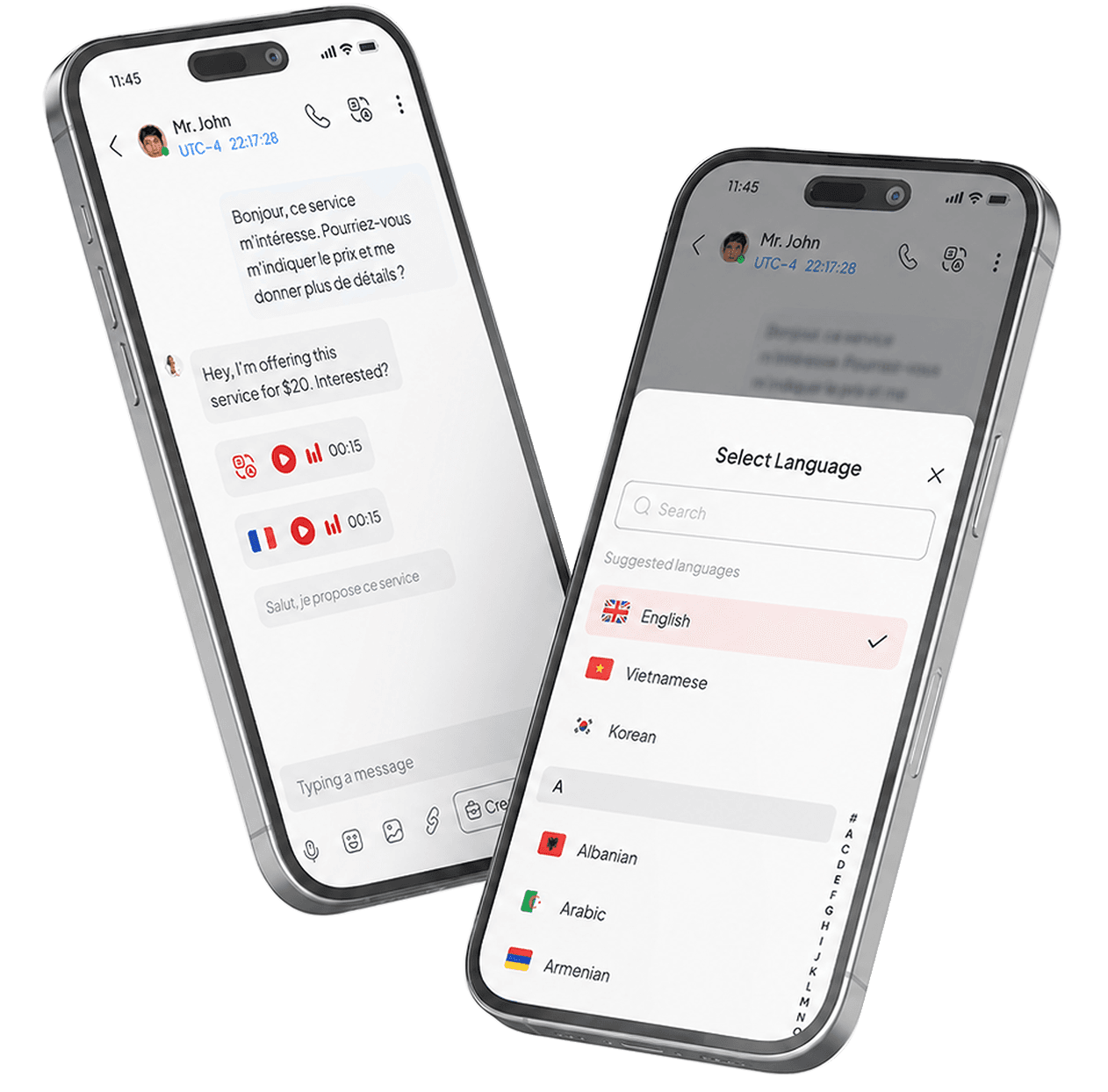 MultiMe AI conversation screen